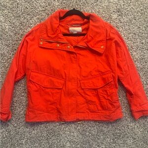 Michael Kors Vibrant Red Utility Jacket